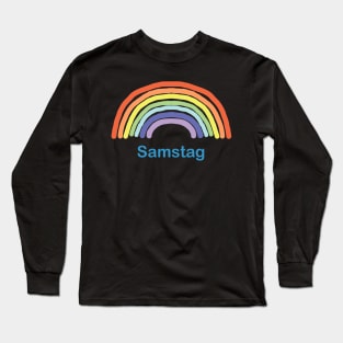 Samstag Saturday Rainbow Long Sleeve T-Shirt